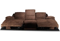 lucy brown power reclining sofa   