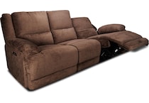 lucy brown power reclining sofa   