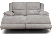lucy grey power reclining loveseat   