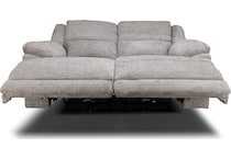 lucy grey power reclining loveseat   