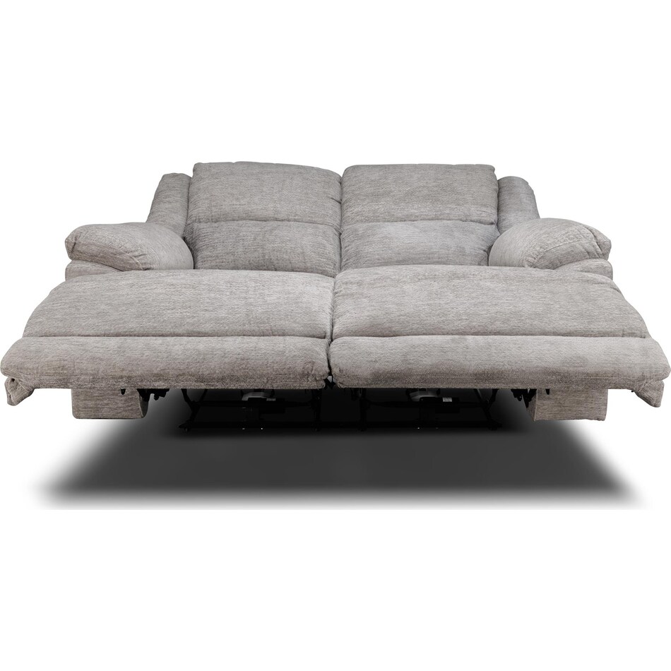 lucy grey power reclining loveseat   