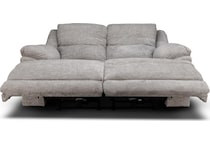 lucy grey power reclining loveseat   