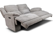 lucy grey power reclining loveseat   