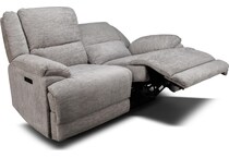 lucy grey power reclining loveseat   