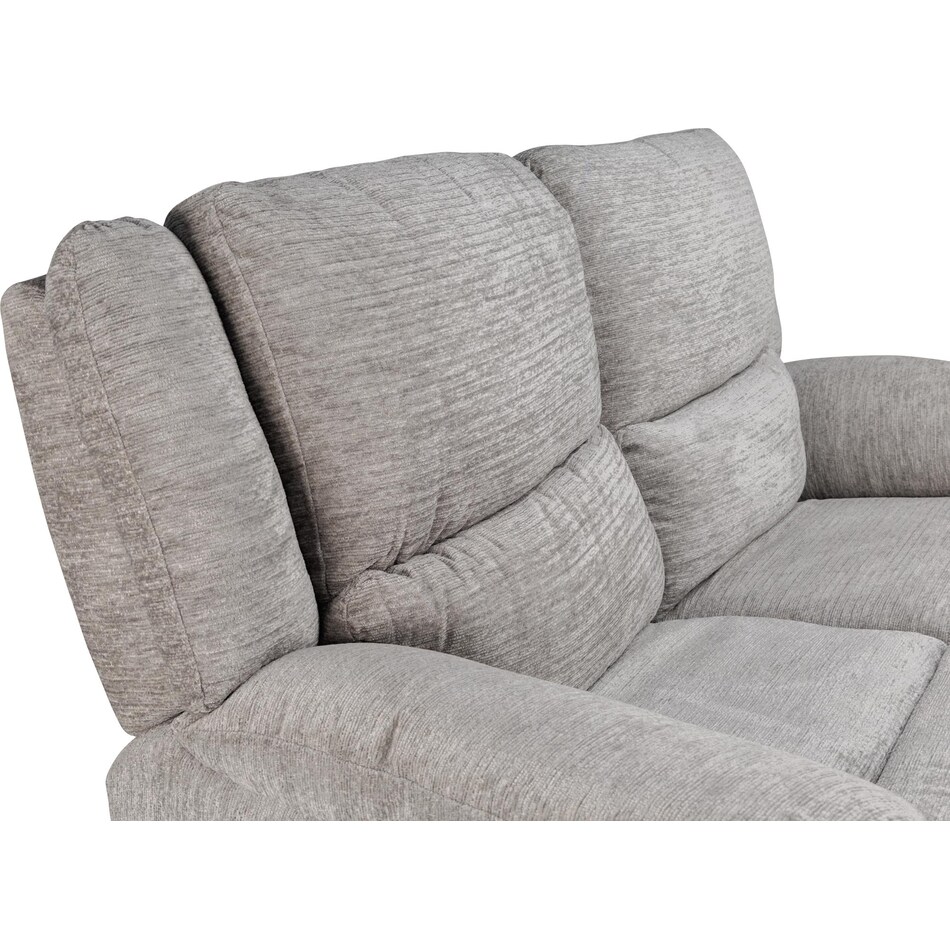 lucy grey power reclining loveseat   