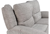 lucy grey power reclining loveseat   