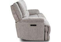 lucy grey power reclining loveseat   