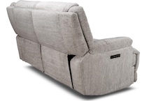 lucy grey power reclining loveseat   