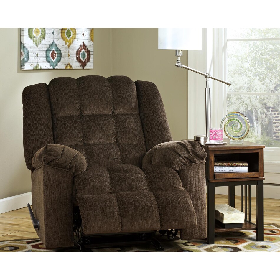 ludden cocoa rocker recliner   