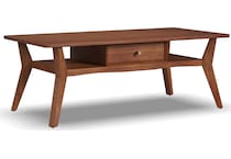 ludwig brown cocktail table   