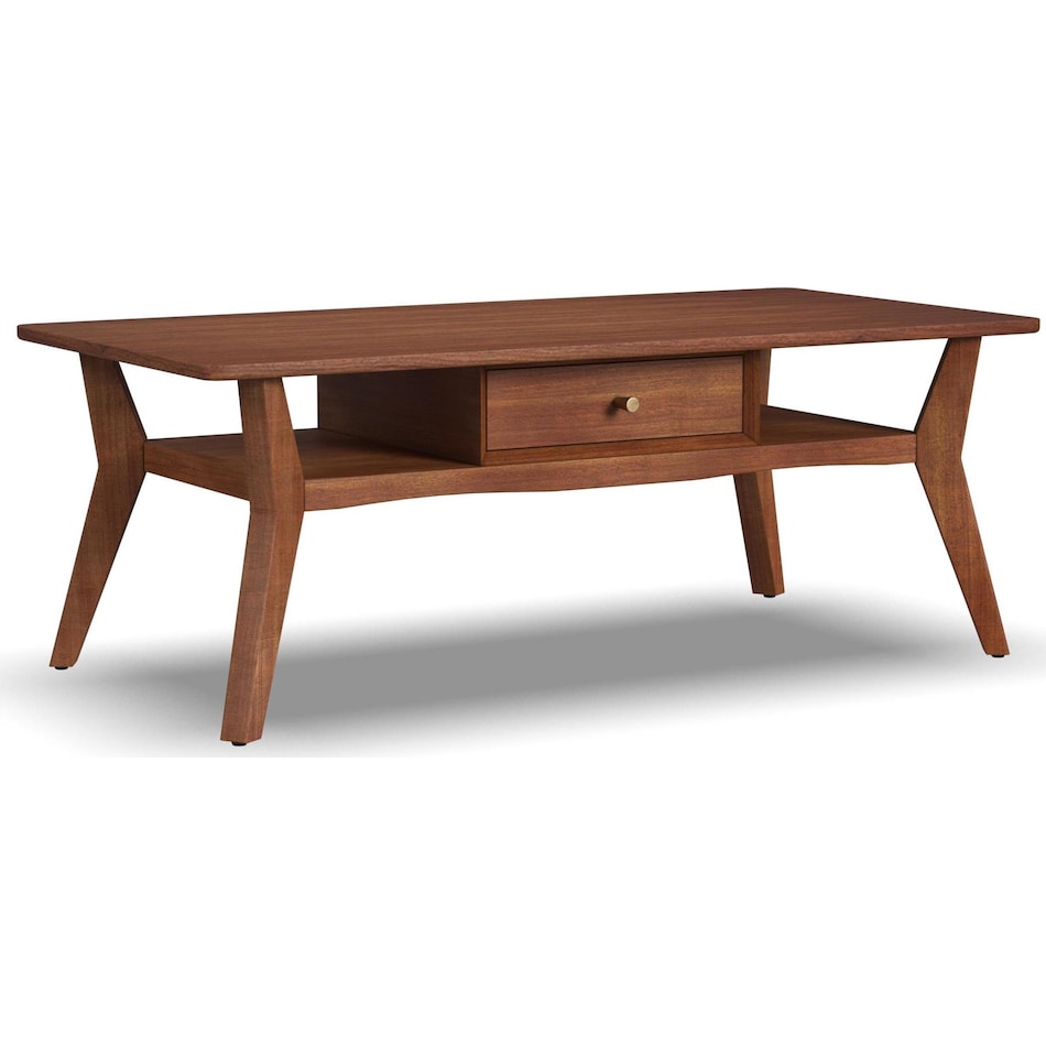 ludwig brown cocktail table   