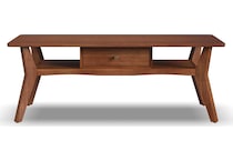 ludwig brown cocktail table   