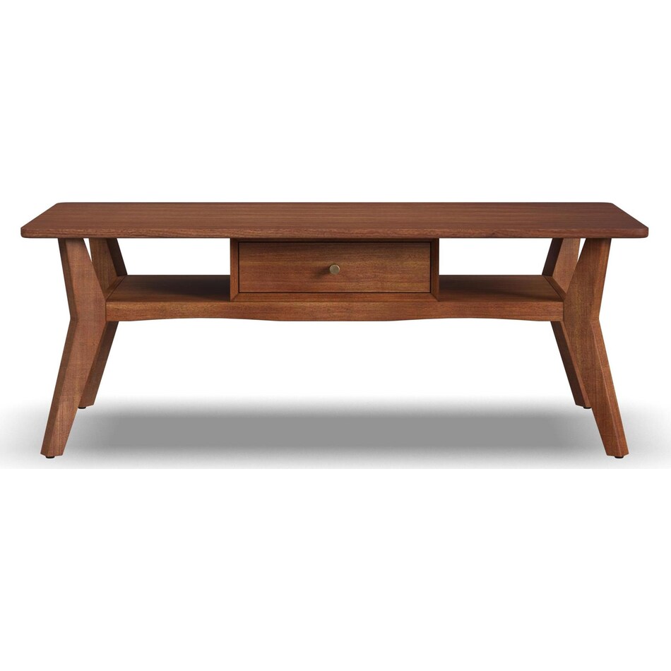 ludwig brown cocktail table   