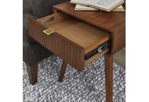 ludwig brown end table   