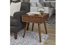 ludwig brown end table   