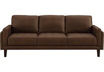 lusso brown leather sofa   