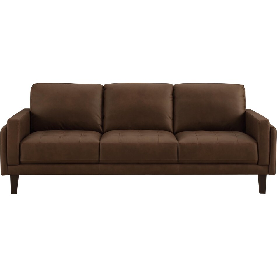 lusso brown leather sofa   