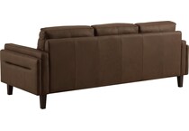 lusso brown leather sofa   