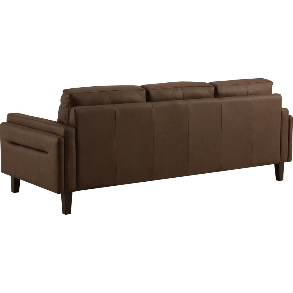 lusso brown leather sofa   