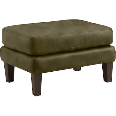 LUSSO LEATHER OTTOMAN