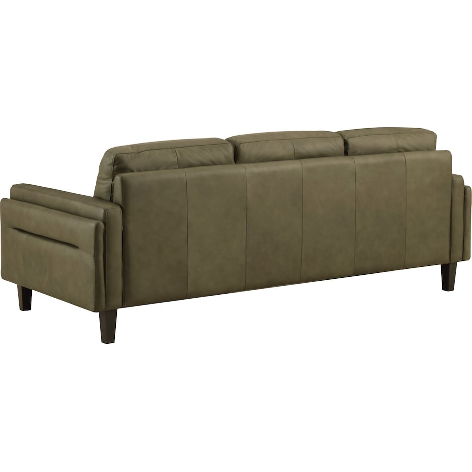 lusso green leather sofa   