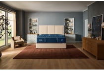 lux estate medium tt ii blue mattress queen   