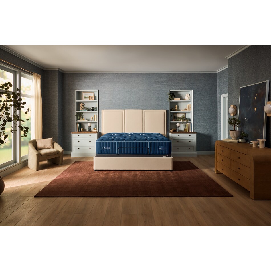 lux estate medium tt ii blue mattress queen   