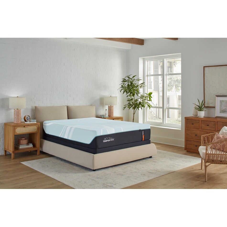 luxe adapt  firm blue mattress king   