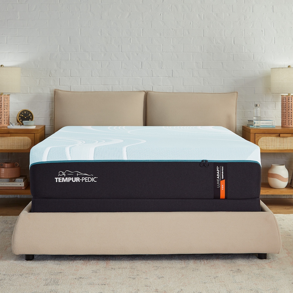 luxe adapt  firm blue mattress king   