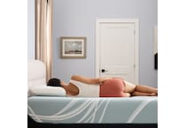 luxe adapt  firm blue mattress king   