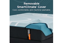 luxe adapt  firm blue mattress king   