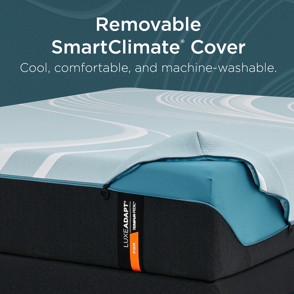 luxe adapt  firm blue mattress king   