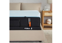 luxe adapt  firm blue mattress king   