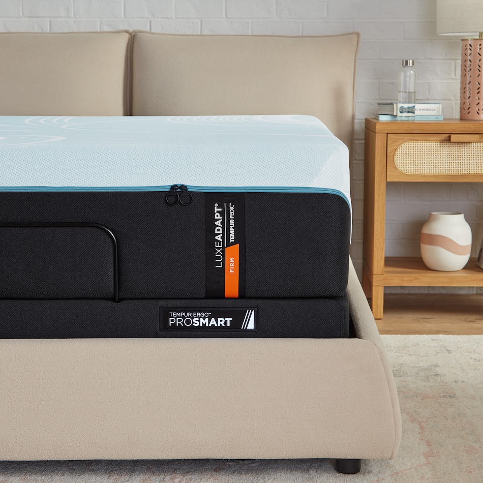 luxe adapt  firm blue mattress king   
