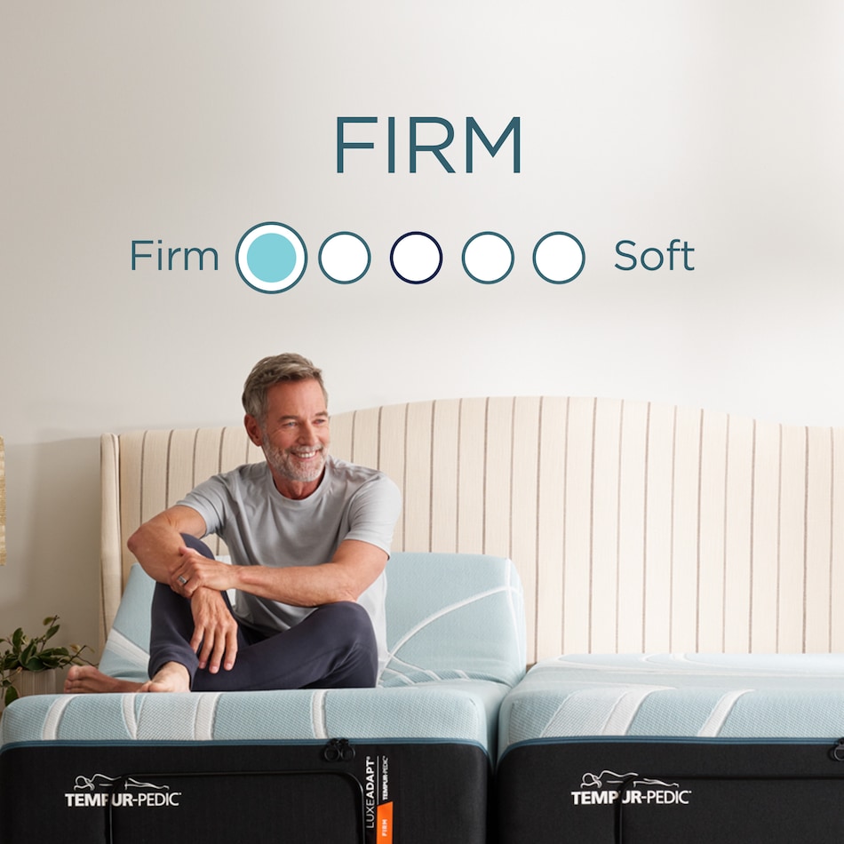 luxe adapt  firm blue mattress king   