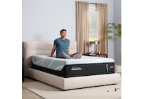luxe adapt  medium hybrid blue mattress cal king   