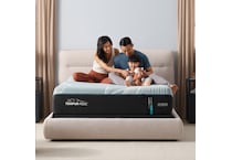 luxe adapt  medium hybrid blue mattress cal king   