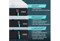 luxe adapt  medium hybrid blue mattress cal king   