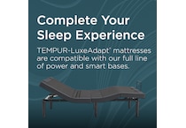 luxe adapt  medium hybrid blue mattress king   