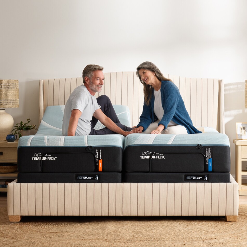 luxe adapt  medium hybrid blue mattress king   