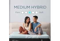 luxe adapt  medium hybrid blue mattress king   