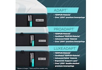luxe adapt  medium hybrid blue mattress king   