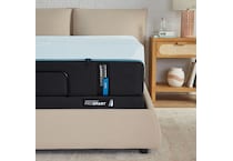 luxe adapt  soft blue mattress cal king   