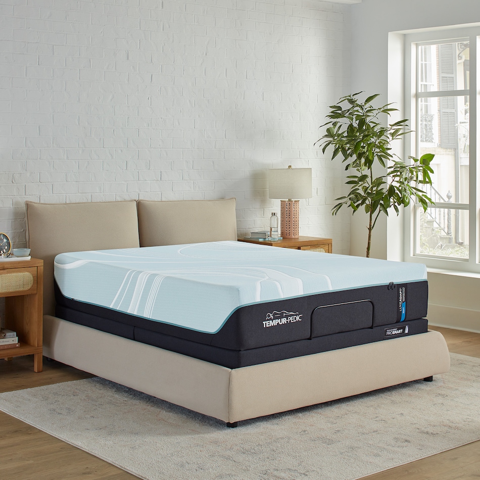 luxe adapt  soft blue mattress king   