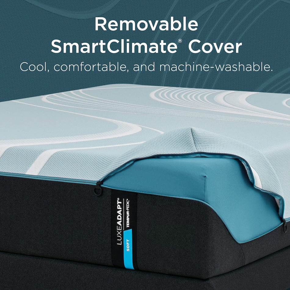 luxe adapt  soft blue mattress king   