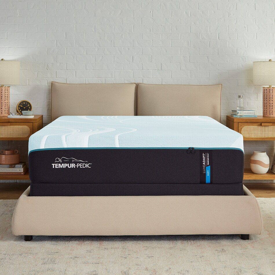luxe adapt  soft blue mattress queen   