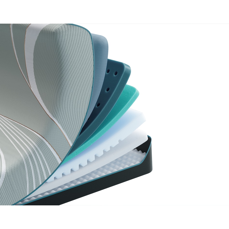 luxe adapt  soft blue mattress twin xl   
