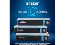 luxe breeze  medium hybrid mattress twin xl   