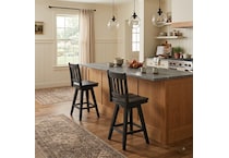 lydia black barstool   
