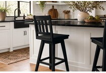 lydia black barstool   